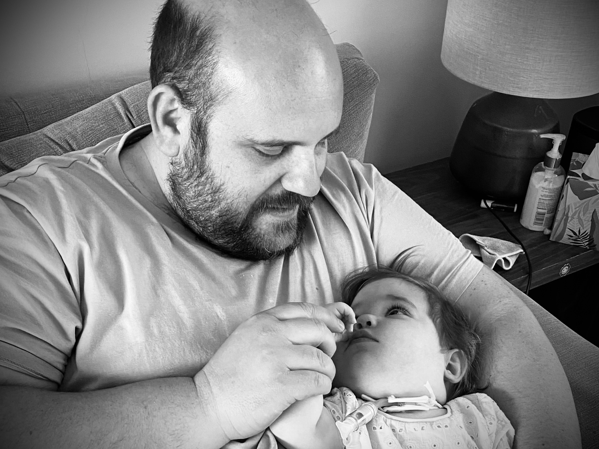 Toby Hoare with his daughter Daisy, providing the emotional motivation for his health journey