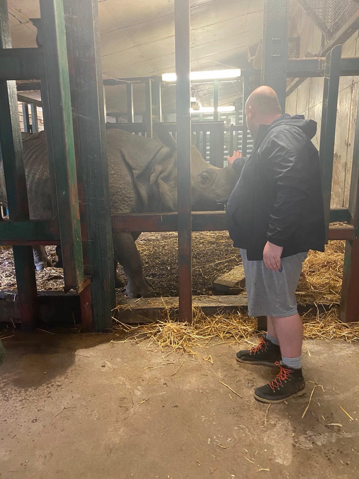Toby Hoare at his maximum weight of 25.5 stone before discovering low-carb nutrition